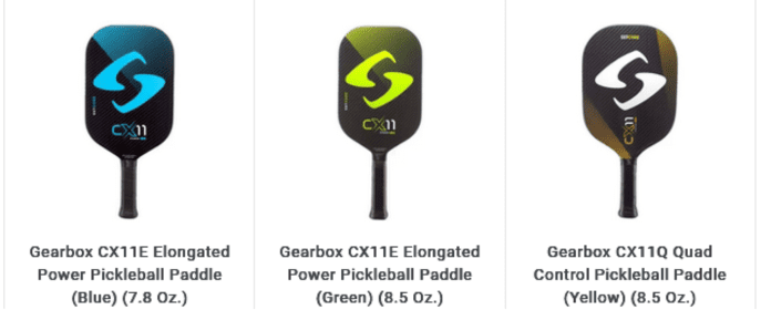 Gearbox CX11 Pickleball Paddles for Power