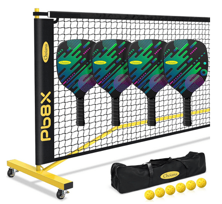 Pb8X Pickleball Set with Net for Driveway