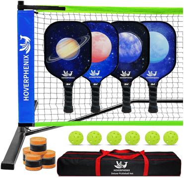 Hoverphenix Pickleball Set with Net for Driveway